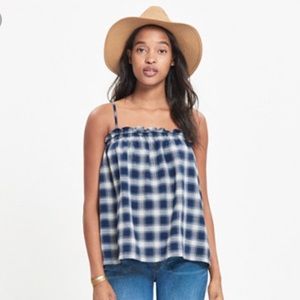Madewell flannel tank size small
